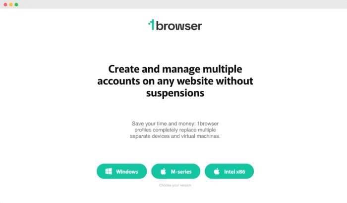 1Browser Antidetect